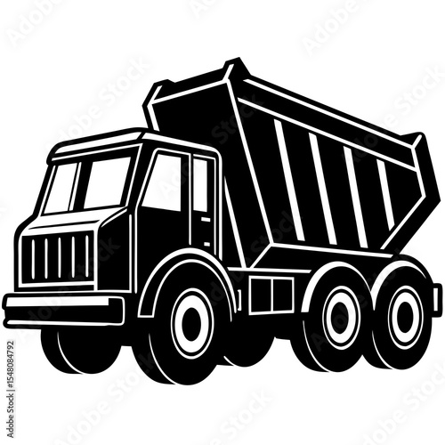 dump truck vector illustration