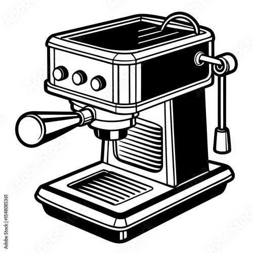 coffee maker isolated on white