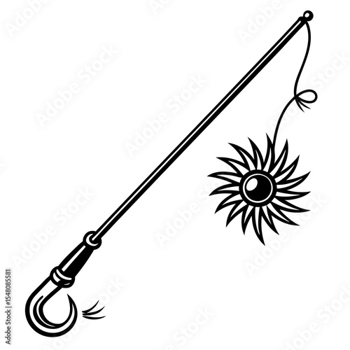 vector illustration of an electric lamp