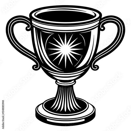 silver trophy cup