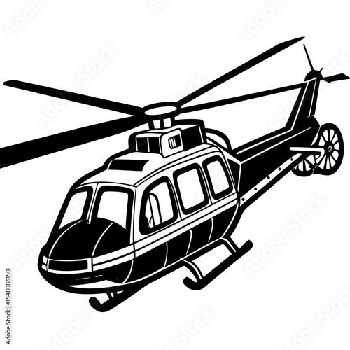 helicopter in flight