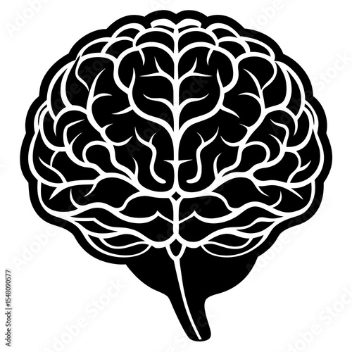 vector illustration of human brain