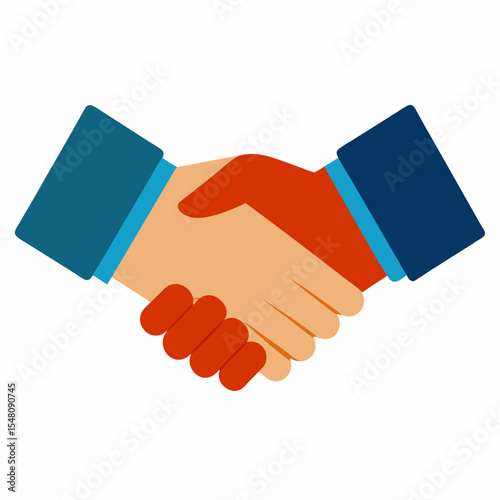 handshake icon vector illustration