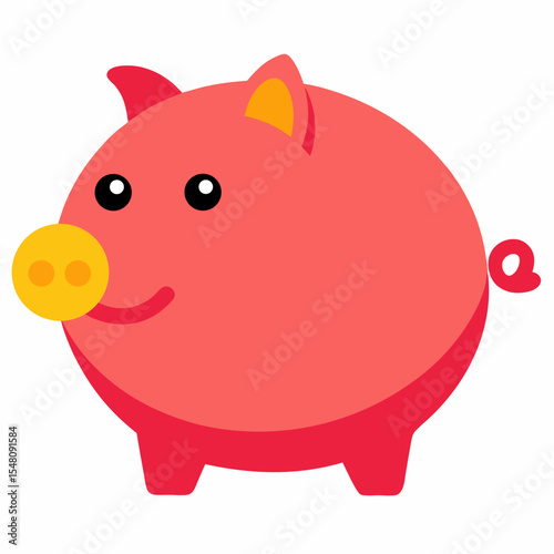 piggy bank with money