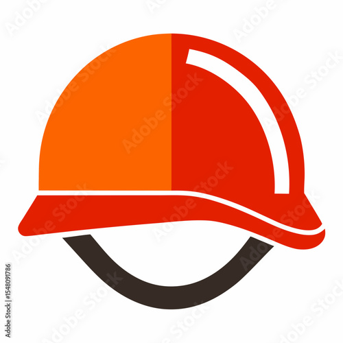 red helmet isolated on white