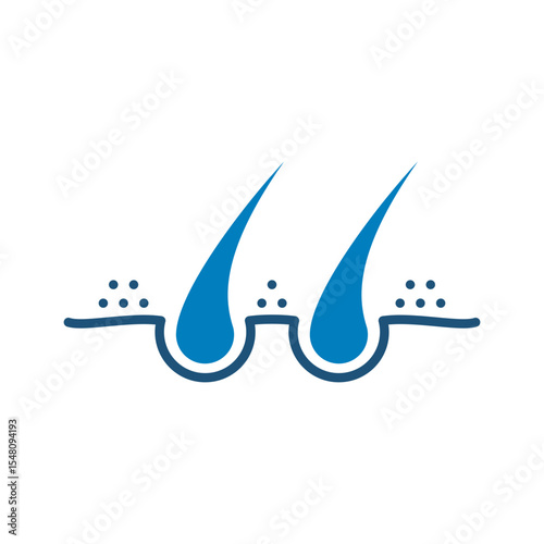 Dandruff icon vector design in trendy style