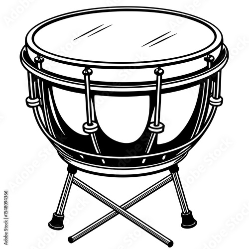 drum isolated on white