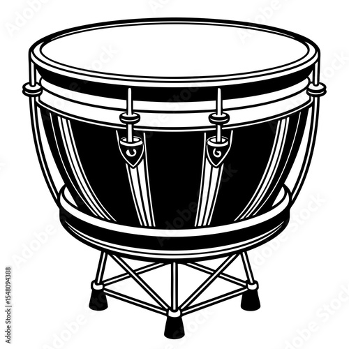 drum isolated on white
