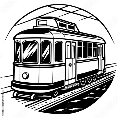 train in the city