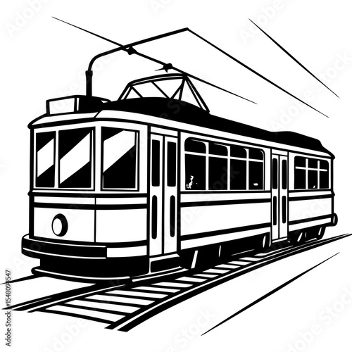 train in the city