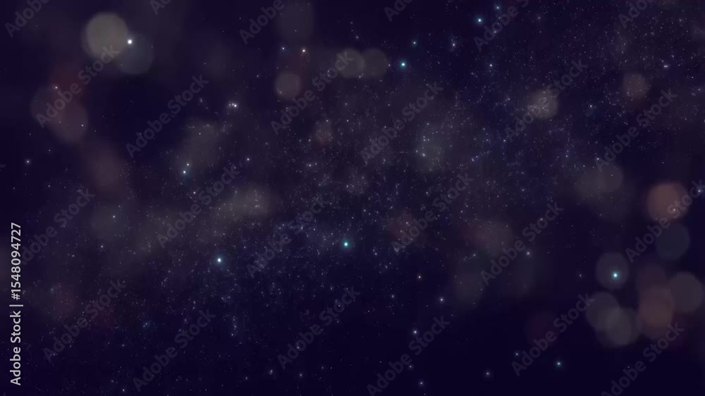 Glittering star particles gently twinkling and drifting in a dark space, 4K background material designed for seamless loop playback, creating a magical and tranquil cosmic ambiance.
Glittering star particles gently twinkling and drifting in a dark space, 4K background material designed for seamless loop playback, creating a magical and tranquil cosmic ambiance.