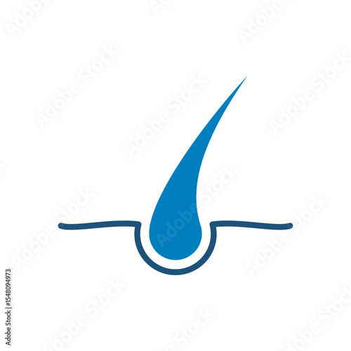 Hair icon vector design in trendy style