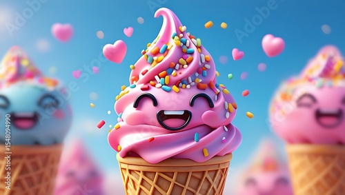 happy birthday card with cupcake