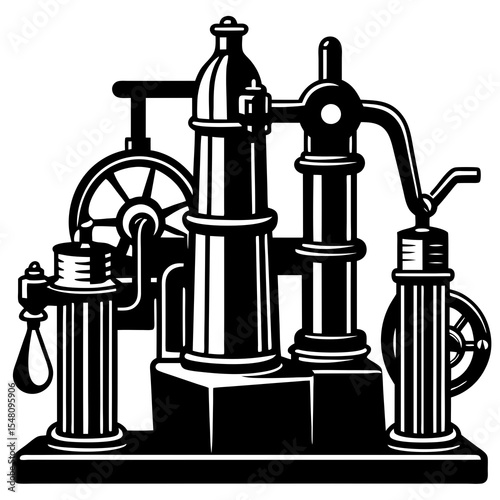 illustration of a faucet and water tap