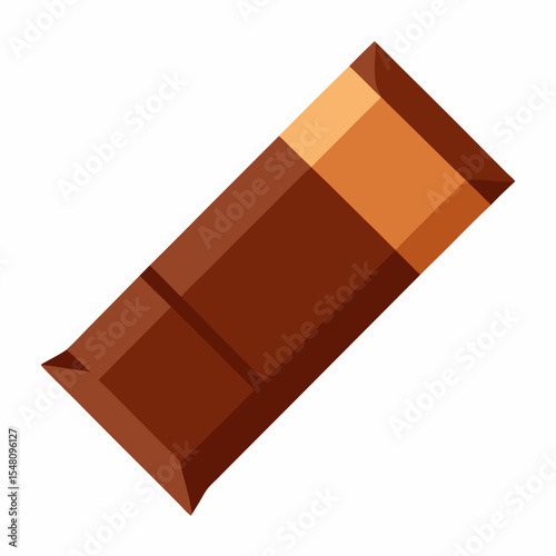chocolate bar on white background