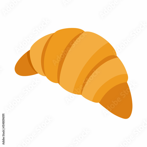 croissant isolated on white background