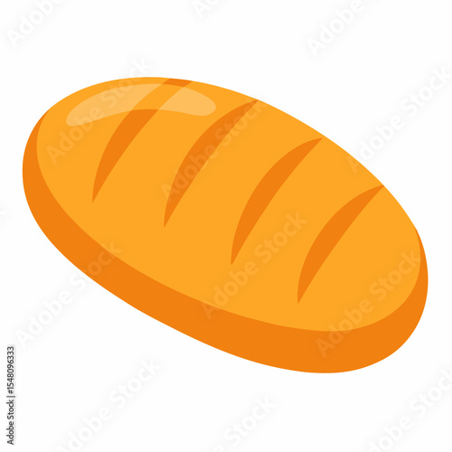 vector illustration of a loaf of bread
