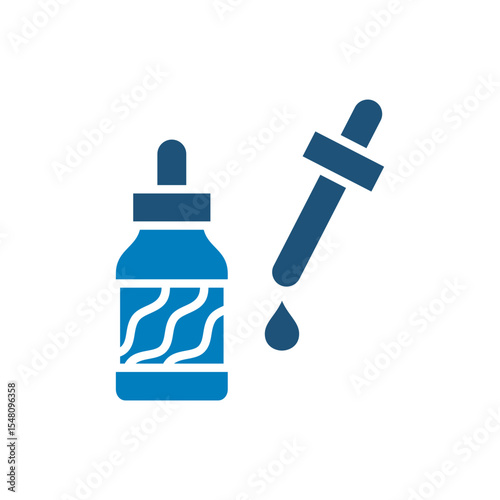 Hair vitamin icon vector design in trendy style