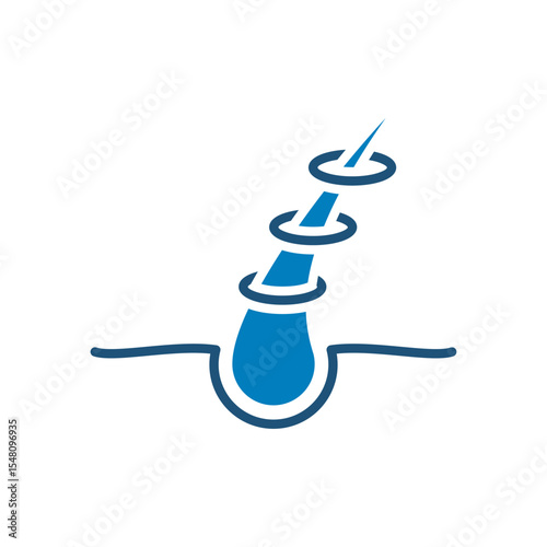 Hair collagen icon vector design with trendy style