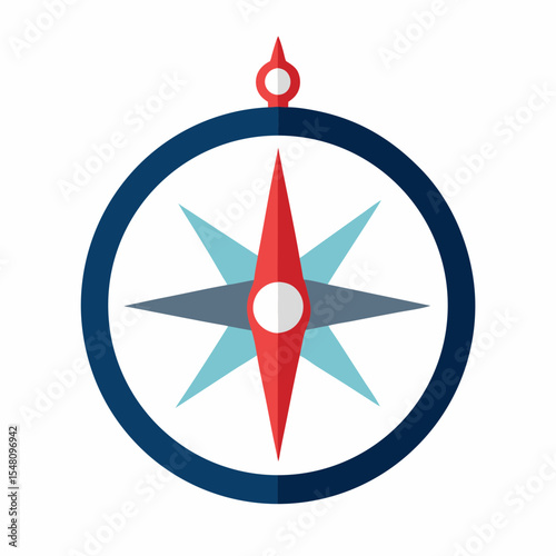 vector illustration of compass