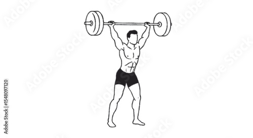 3d man lifting weights