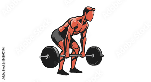 man lifting weights