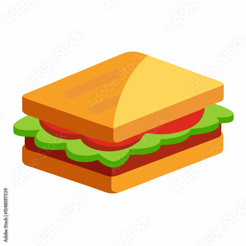 ham and cheese sandwich on white