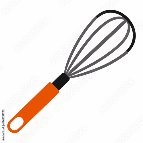 kitchen whisk isolated on white