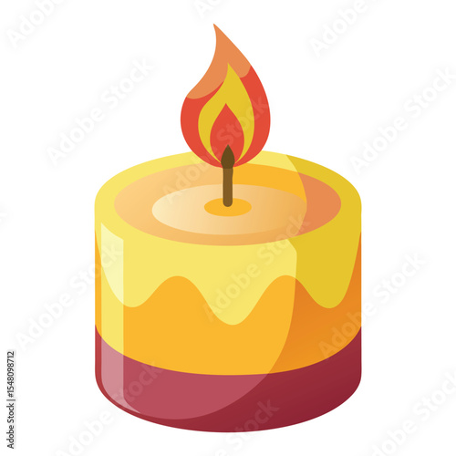 Scented candle vector