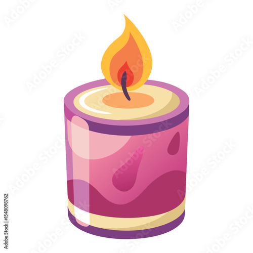 Scented candle vector