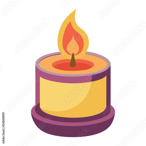 Scented candle vector