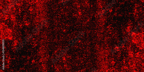 Trendy living red color texture of a concrete wall with cracks and scratches. limestone textured background. Decorative red panoramic background texture. Vintage texture of plaster or grungy marble.	
