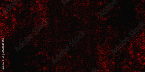 Trendy living red color texture of a concrete wall with cracks and scratches. limestone textured background. Decorative red panoramic background texture. Vintage texture of plaster or grungy marble.	