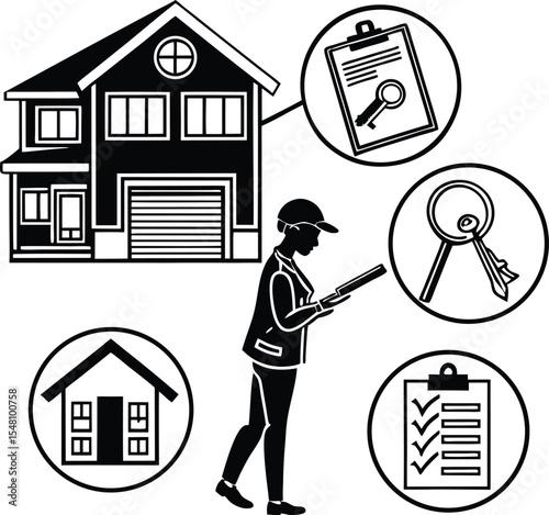 real estate inspection home checklist house agent keys