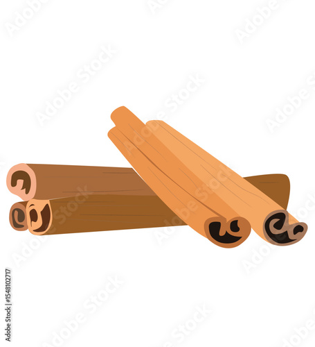 Vector illustration of Cinnamon Sticks 