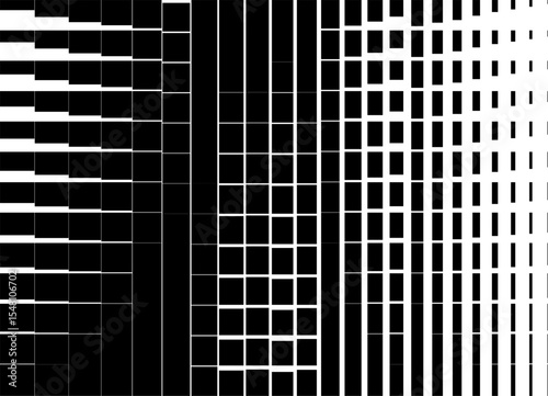 Black and white vector background. Modern pattern of lines. Neoconstructivism. For covers, interior, packaging, textiles, posters. stripes. Abstract skyscrapers, windows. architecture. Rectangles