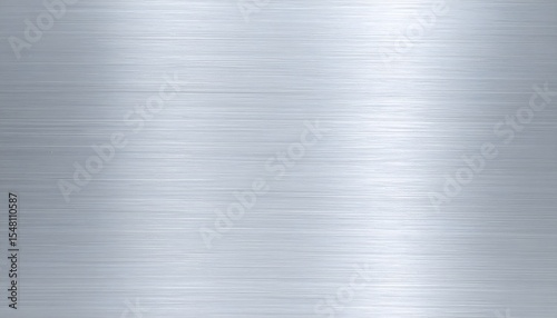 Brushed Silver Metal Texture with Horizontal Grain and Subtle Reflections