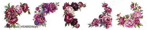 Floral Arrangements: A Collection of Five Exquisite Peony Designs
