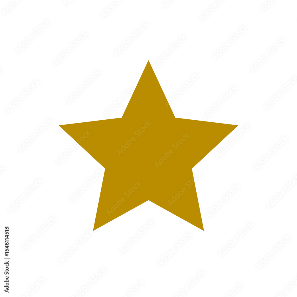 Fototapeta premium Golden or gold star vector icon