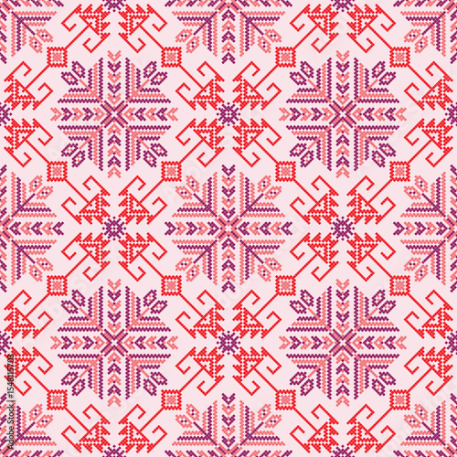 Mexican Teenek embroidery pattern 30