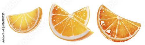 Sliced Orange Segments Displaying Freshness and Vibrant Colors for Culinary Use