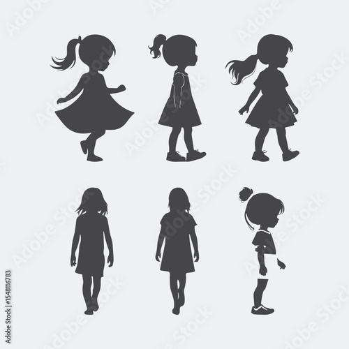 silhouette of a girl