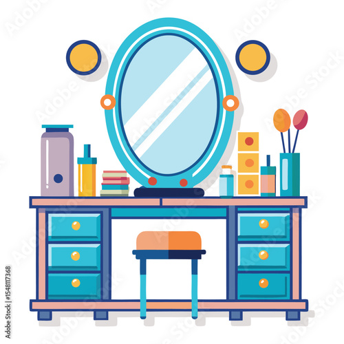 Vanity setup vector