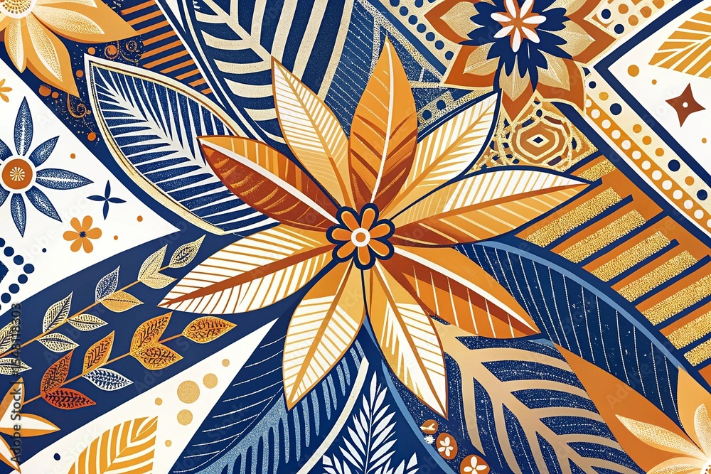 Seamless pattern based on traditional Asian elements Paisley. Colorful background.