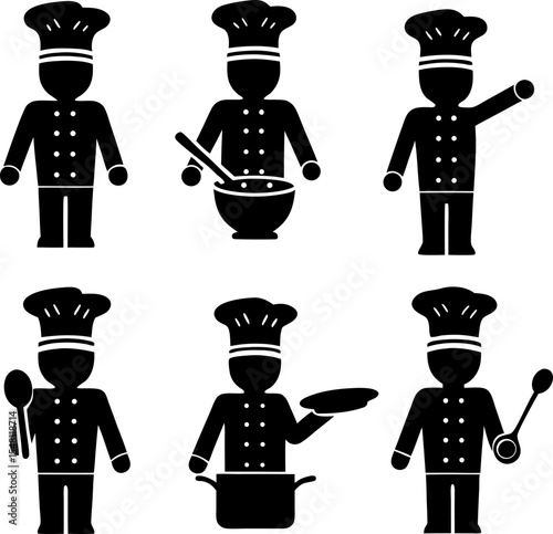 chef silhouette collection   vector (1).eps