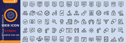  Hand drawn Web icon set