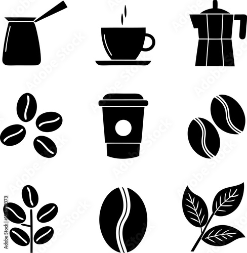 coffee icon collection   vector outline illustrati.eps