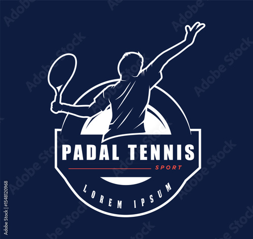 Padel Tennis Sports Logo