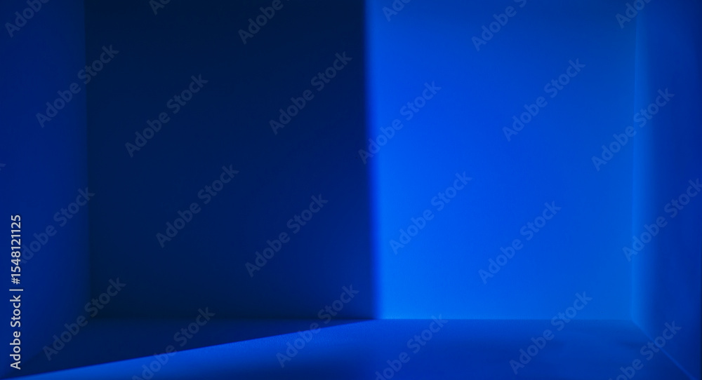 Fototapeta premium Blue light and shadow display image