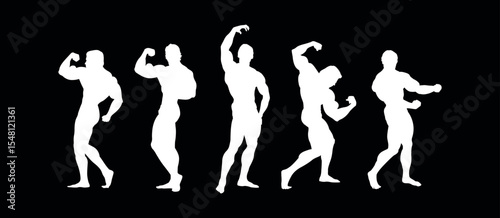 Silhouette Bodybuilding Poses